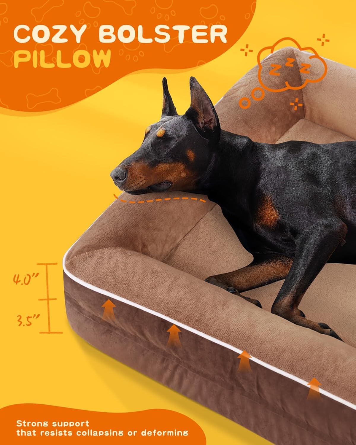XXL Orthopedic Waterproof Dog Sofa Bed with Removable Washable Cover