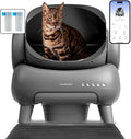 Self Cleaning Cat Litter Tray, Open Top Automatic Litter Box with Large Capacity